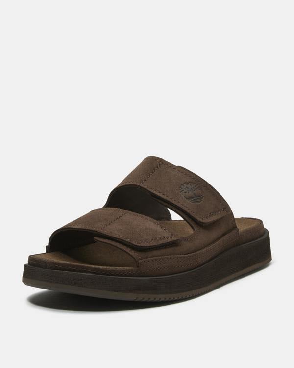Timberland Casco Cove 2-Strap Mens Sandals - Dark Brown | CHO | Designer Mens Sandals