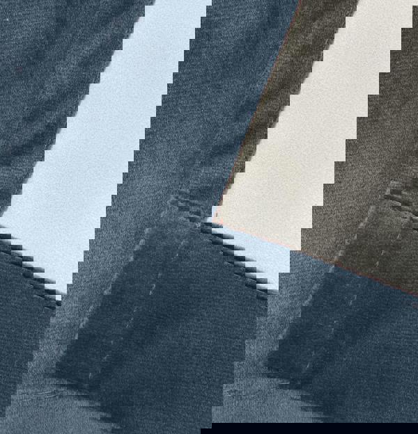 Enhanced Living Navy 100% Blackout Luxury Supersoft Velvet Thermal Tape Top Curtains for Living Room & Bedrooms