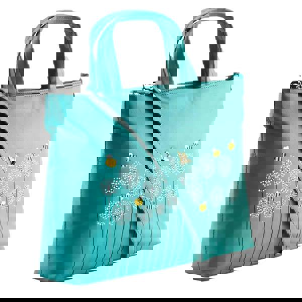 Mala Leather Moonflower Bee & Flowers Multiway Leather Grab Bag