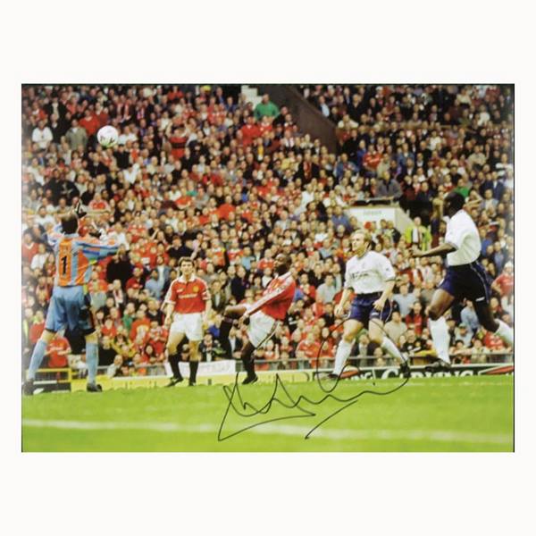 Andy Cole Signed "The Treble" Part 1 photo — Premium framing