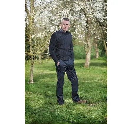 Crew Neck Combat Jumper - Hi-Vis Trousers