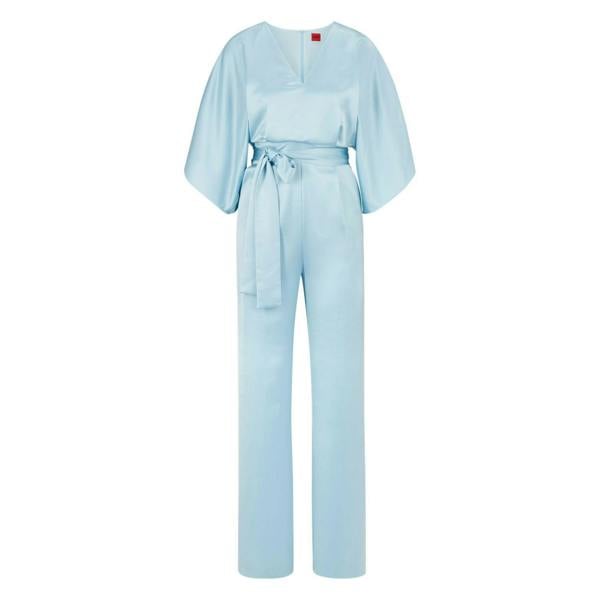 Hugo Boss Womens/Ladies Kalaisa-1 Jumpsuit - Light Blue - 