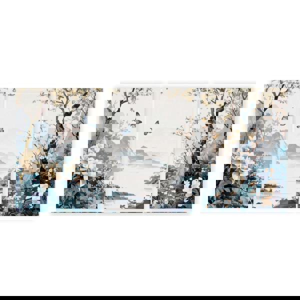 Paintings For Living Room | Set of 3 Chinoiserie Wall art Prints