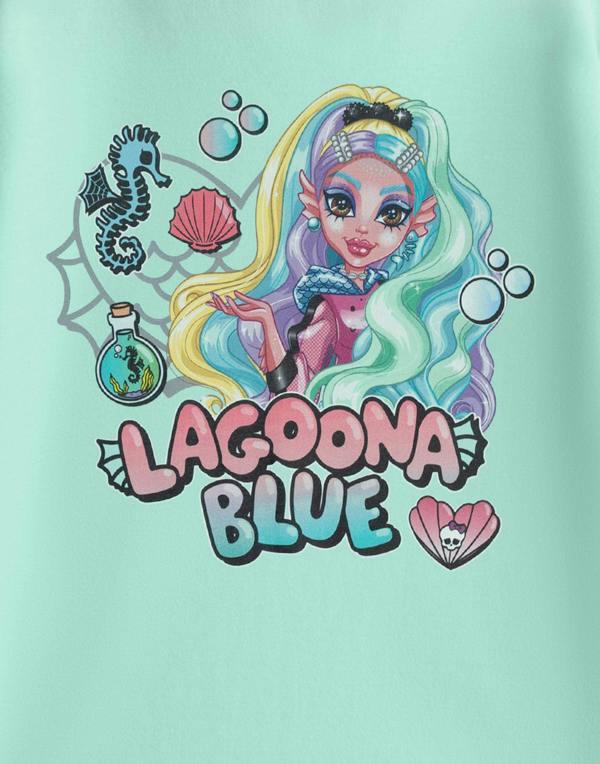 Vanilla Underground Monster High Girls Blue Lagoona Blue Short Sleeved T-Shirt