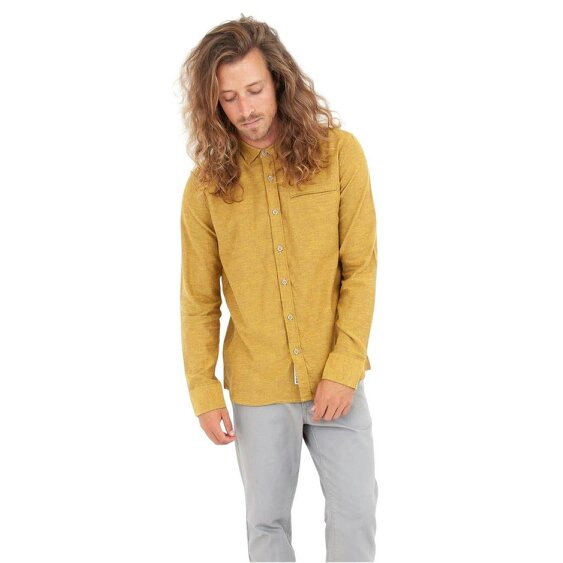 Roamers Mens Willow Collared Long-Sleeved Shirt - Dijon