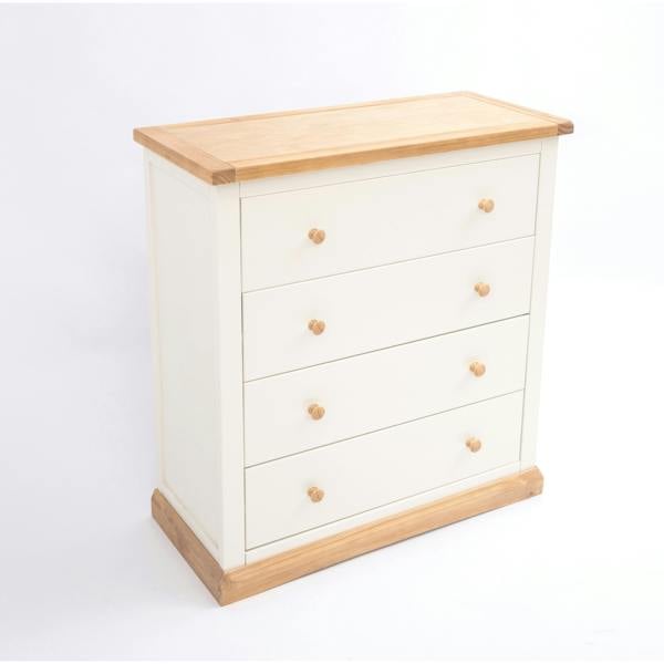 Cabinet Bits Trevi 4 Drawer Chest of Drawers Wood Knob