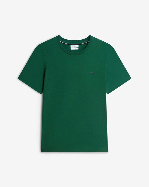Tommy Hilfiger Essential Seasonal Regular Fit Solid Mens T-Shirt - Street Green
