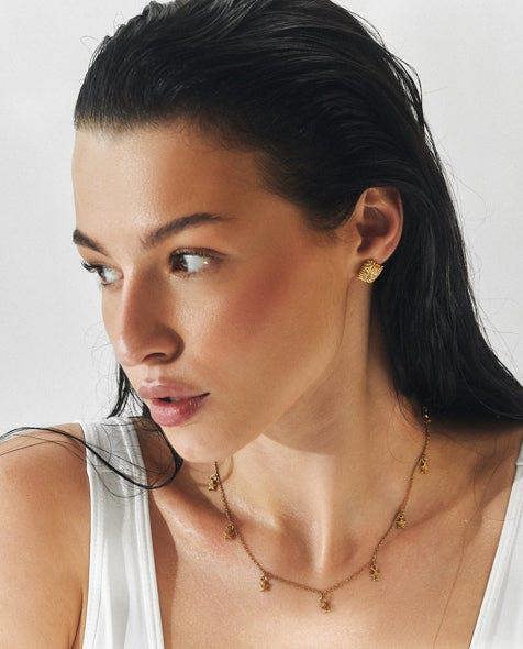 Elk & Bloom Star Feeling Chunky 14K Gold Choker Necklace