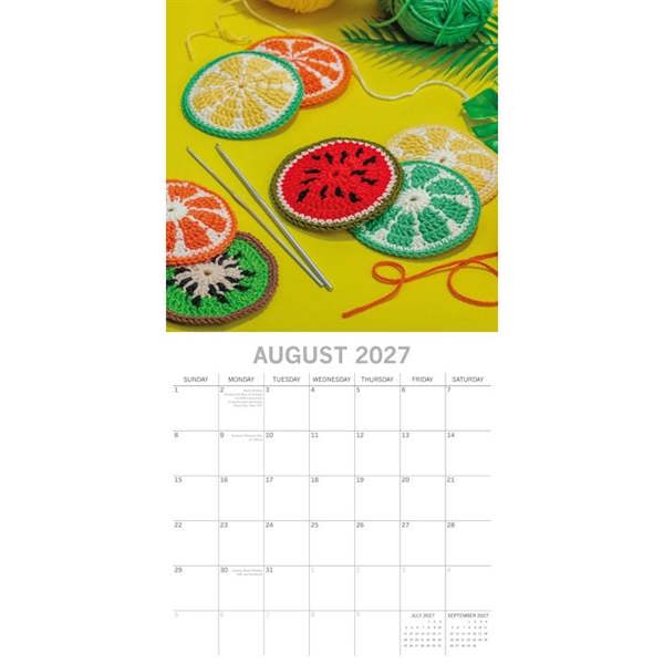 Crochet Calendar 2027, Wall Calendars, Month To View, Lifestyle, Gift