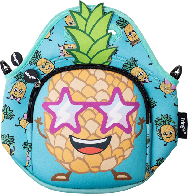 Fringoo Kids Thermal Insulated Cooler Lunch Bag with Zipped Pocket & Shoulder Strap for School or Nursery