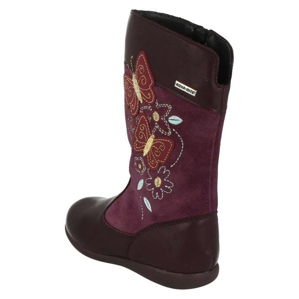 Start-rite Girls Aqua Rite by Startrite Mid Calf Decorative Boots Aqua Flutter