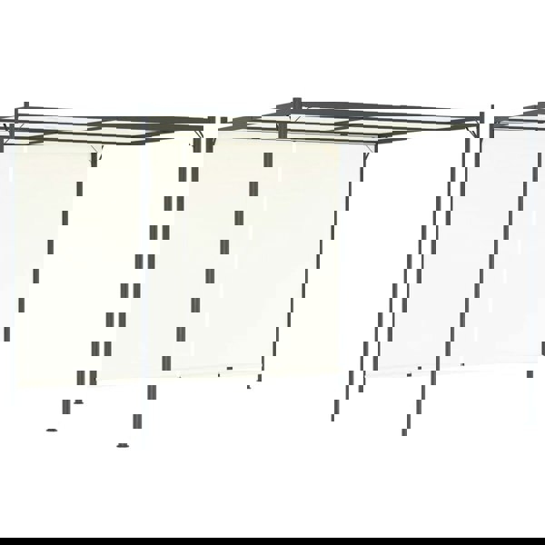 Berkfield Pergola with Adjustable Roof Cream White 3x3 m Steel