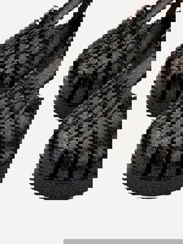 Mini Melissa Girls Possession Shiny Sandals in Black