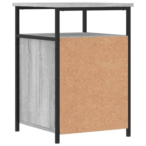 Berkfield Bedside Cabinet Grey Sonoma 40x42x60 cm Engineered Wood