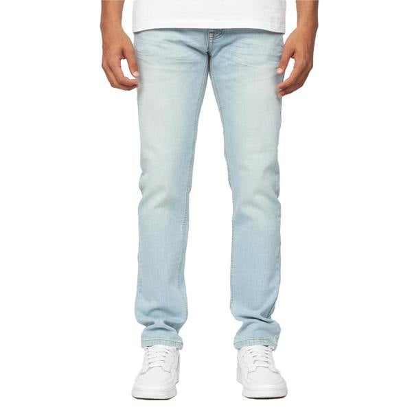 Crosshatch Mens Buraca Slim Jeans - Light Wash - 