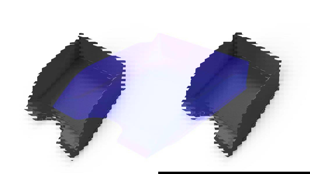 Durable Stackable Letter Tray | Document Paper File | 6 Pack | A4+ Blue