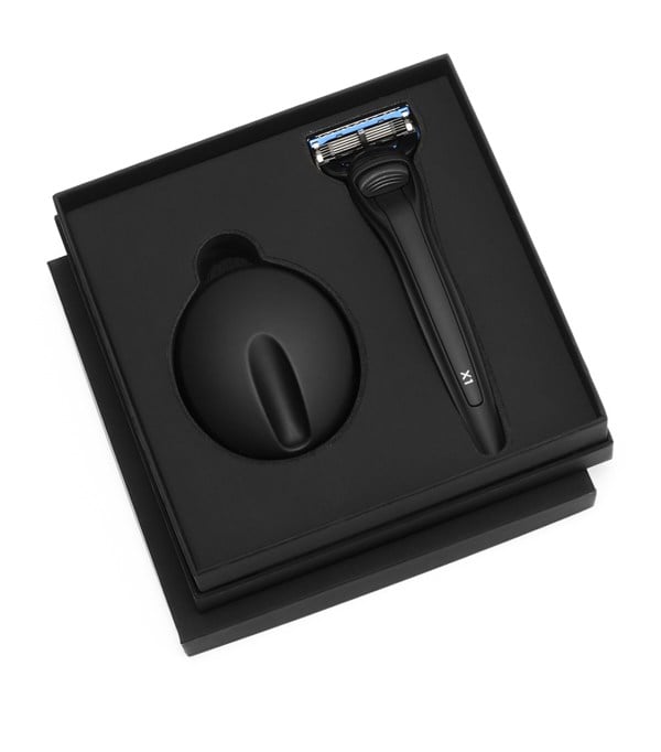 Bolin Webb X1 Matte Black Razor and Stand Shaving Gift Set - Gillette Fusion 5 Razor