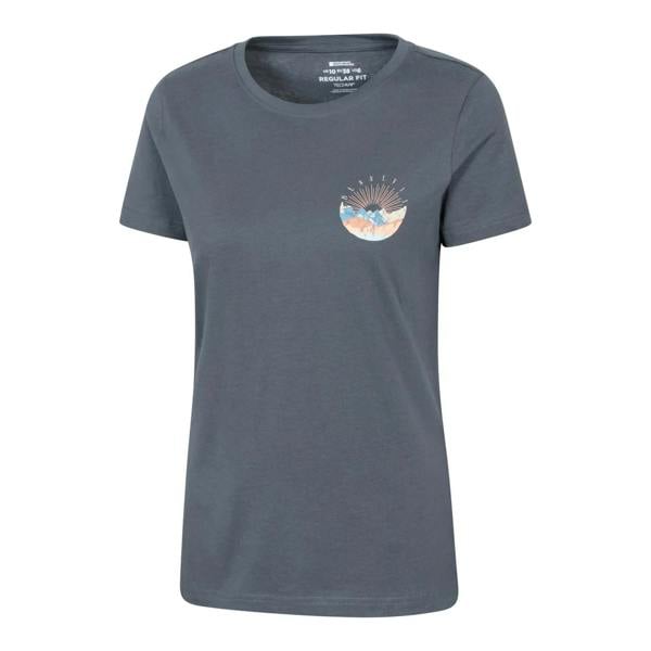 Mountain Warehouse Womens/Ladies Ben Nevis Organic T-Shirt - Dark Blue - 