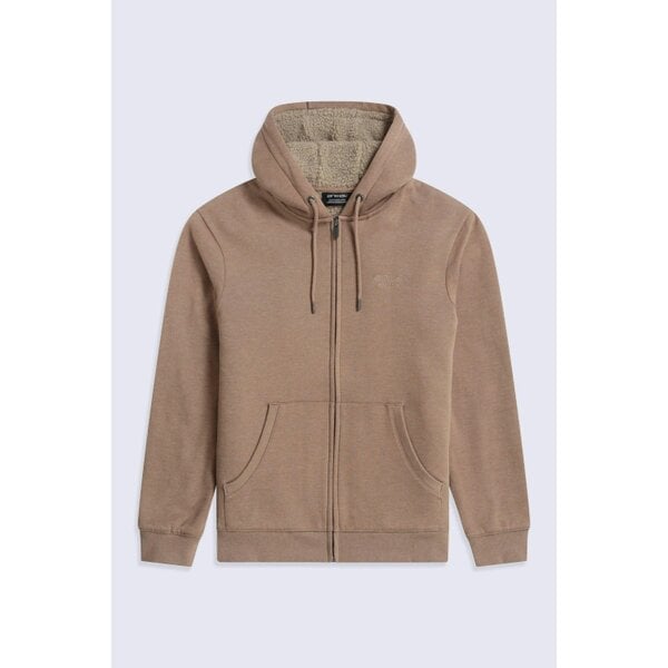 Animal Mens Samuel Organic Relaxed Fit Hoodie - Brown