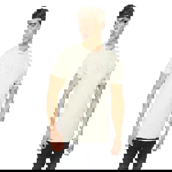 Crosshatch Mens Demiwear T-Shirt - Off White - 