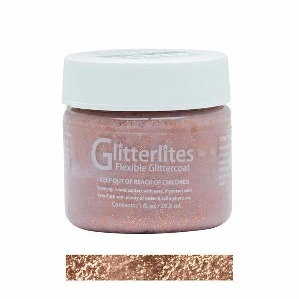 Angelus Glitterlites Paint - Sparkling Glitter Effects for Leather 1oz
