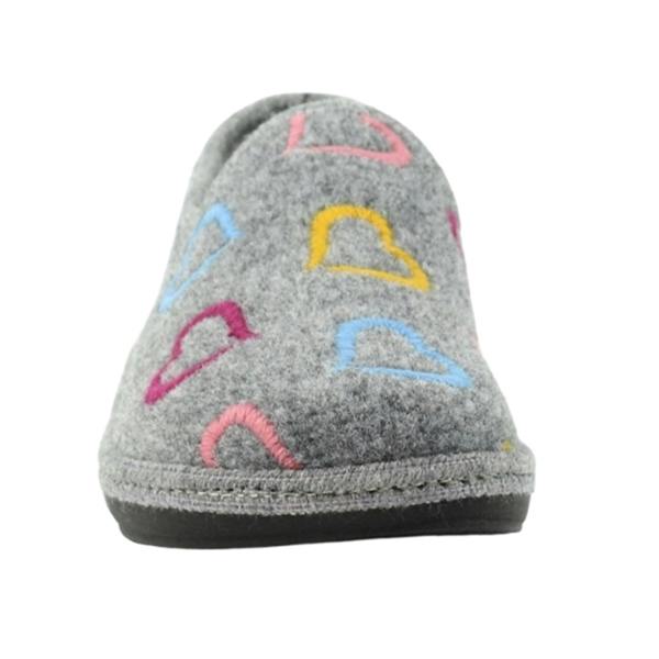 Lunar Womens/Ladies Joyful Slippers - Grey - 