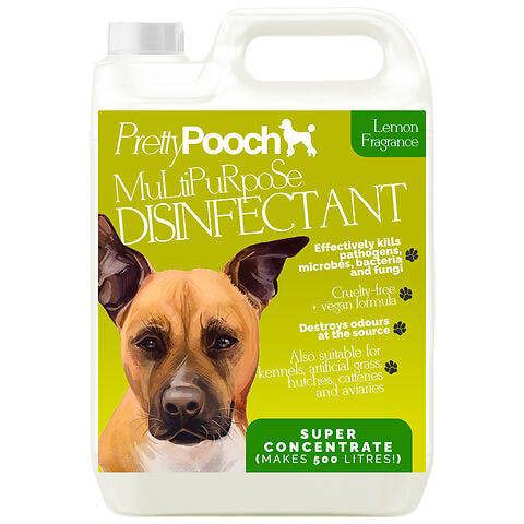 Pretty Pooch Multipurpose Disinfectant - Cleaner, Sanitiser, Deodoriser - Concentrated Formula - Lemon