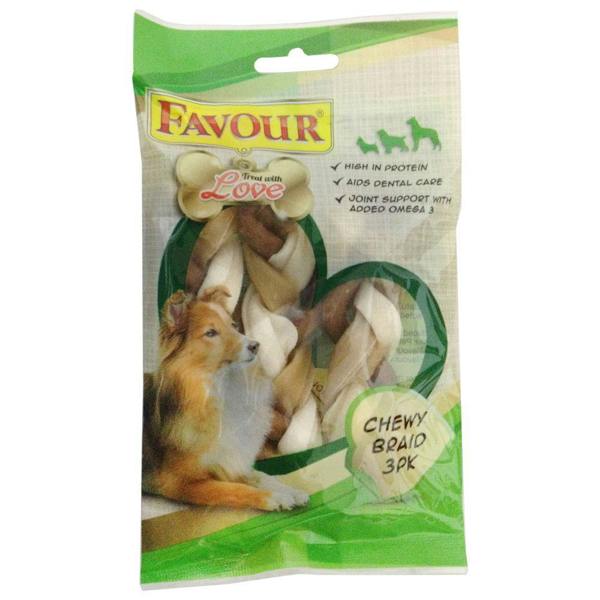 Favour Chewy Braids Dog Treats