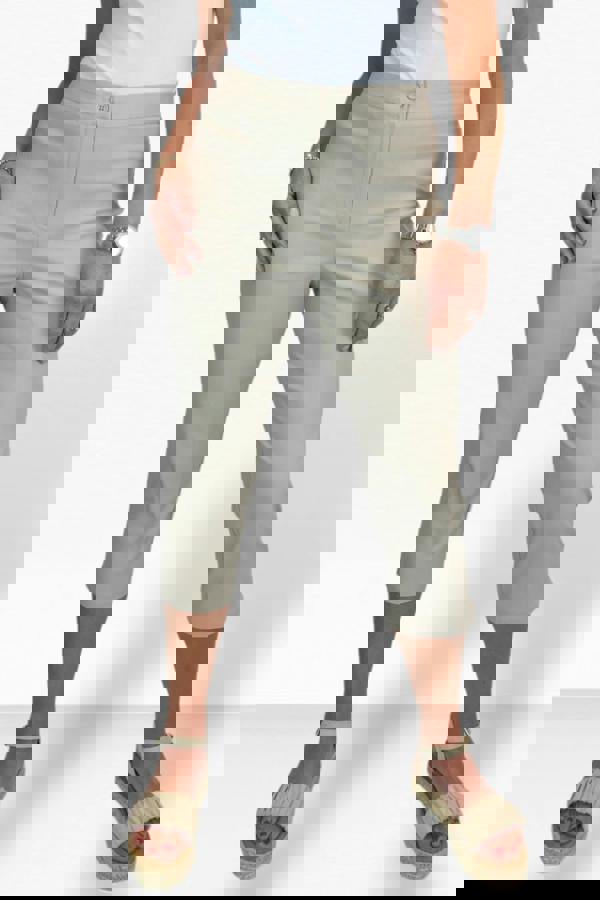 Paulo Due Women's Slim Fit Stretch Cropped Trousers
