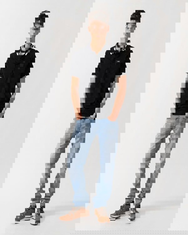 BOSS Green Paddy Rib Mens Polo Shirt - Black 001