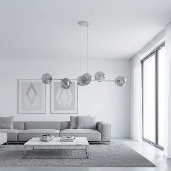 Emibig MAGNUS Pendant Lamp 6 x E14 Grey / Graphite