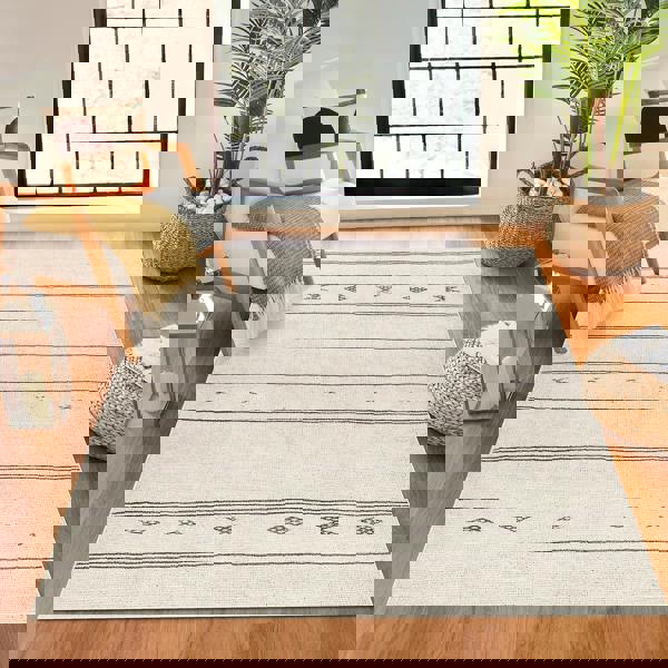 Livabliss Becki Owens Rivi-Global Ivory Black Rug