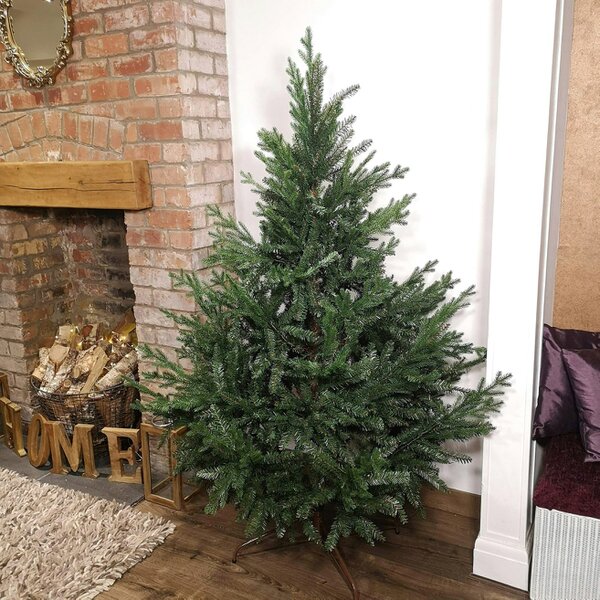 Samuel Alexander 6ft 180cm Green Glenshee Spruce Artificial Christmas Tree PE and PVC Mix Natural Look