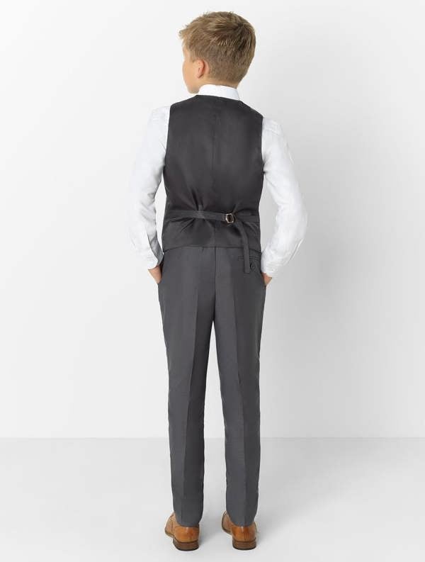 Grey modern fit page boy suit