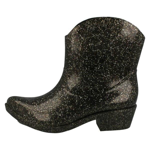 Spot On Ladies Spot On Cowgirl Ankle Wellington Boots