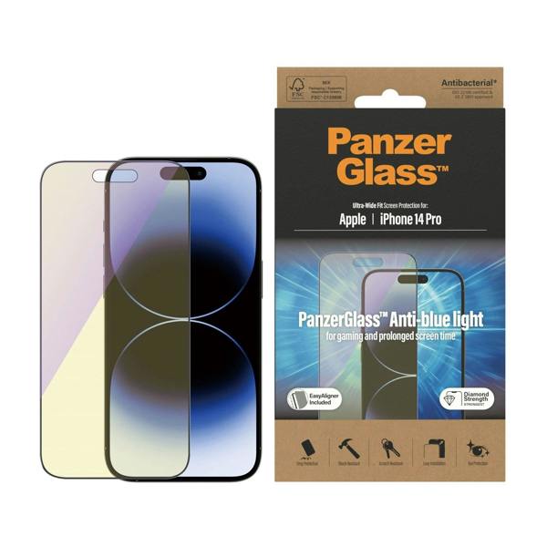 PanzerGlass Panzer Glass Ultra Wide Fit Anti Blue Light Screen Protection for iphone 14 Pro 6.1" - 2792