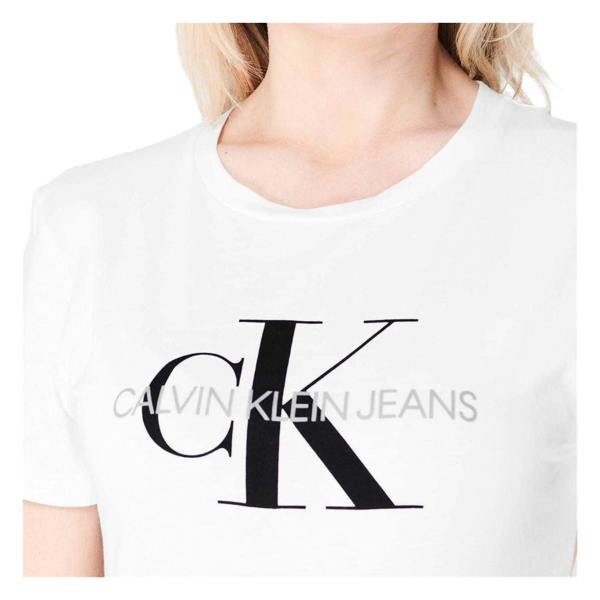 Calvin Klein Womens/Ladies Jeans Logo T-Shirt - Bright White - 