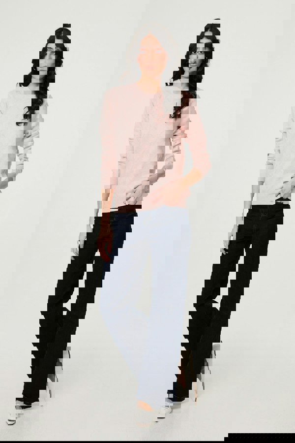 Izabel London Slim Fit Textured Knit Jumper