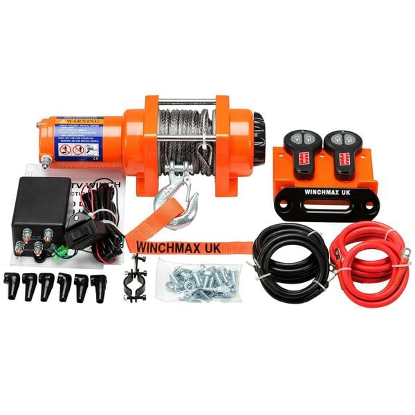 Winchmax 3,000lb (1,361kg) 12V Winch, 155m x 5mm Dyneema Rope, 1/4 Hook, Wireless Remotes