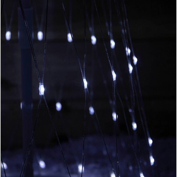 Samuel Alexander 1.8m Light up Christmas Cone Tree with 220 White LEDs and Timer Function