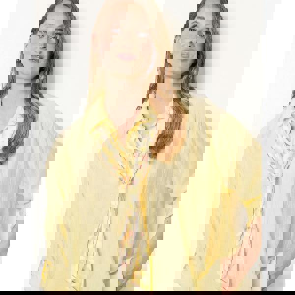 Blue Vanilla Scarf Viscose Crinkle Shirt