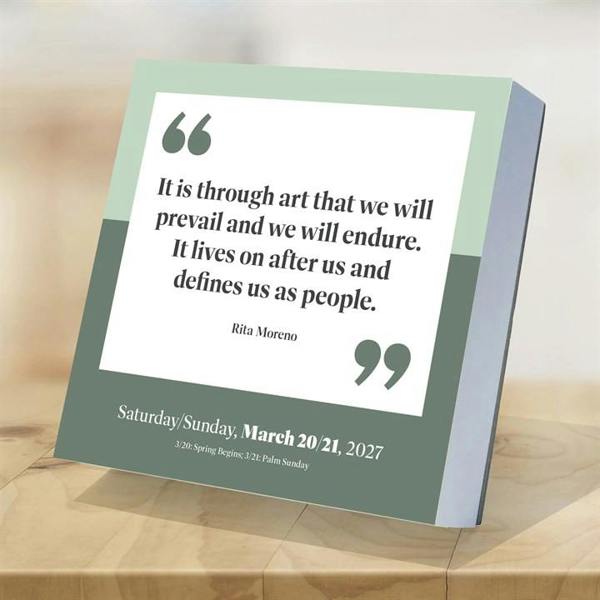 Inspire Desk Calendar 2027, Desk Calendars, Day To View, Lifestyle, Gift