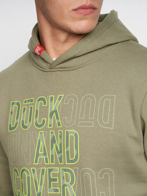 Duck and Cover Pecklar Hoodie - Olive