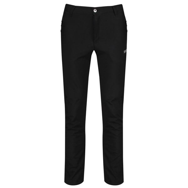 Regatta Great Outdoors Mens Adventure Tech Geo II Wind Resistant Regular Leg Softshell Trousers - Black