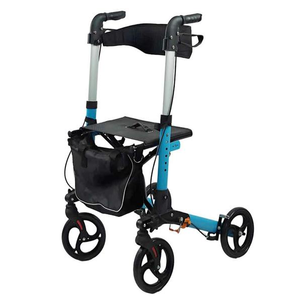 Gr8 Home Lightweight 4 Wheel Rollator Walker with Seat