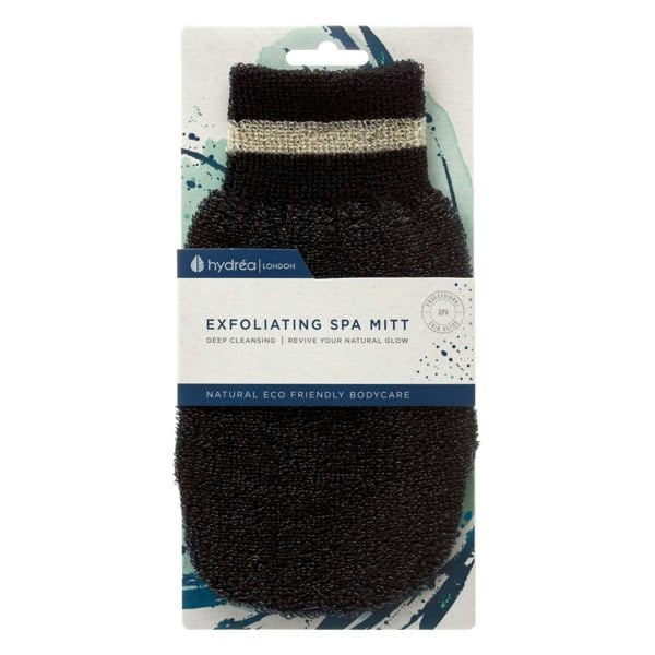 Hydréa London Professional Exfoliating Spa Mitt Black