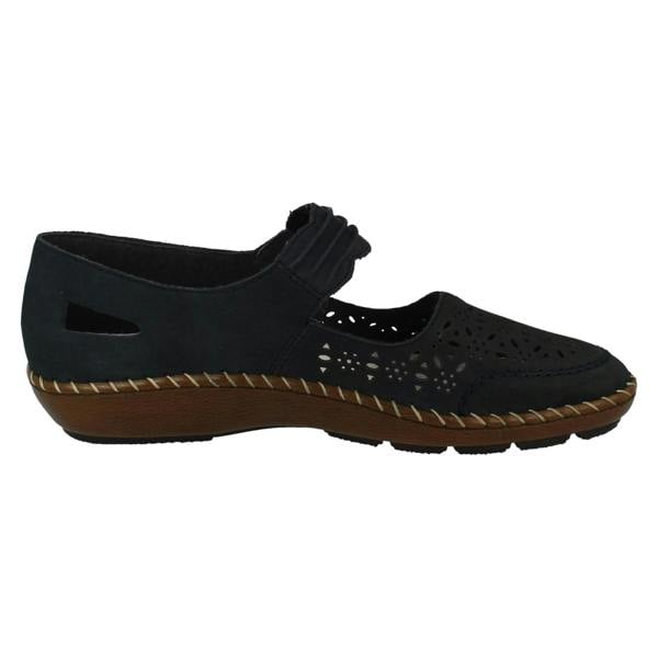 Rieker Ladies Rieker Cut Out Detailed Mary Jane Shoes 44896