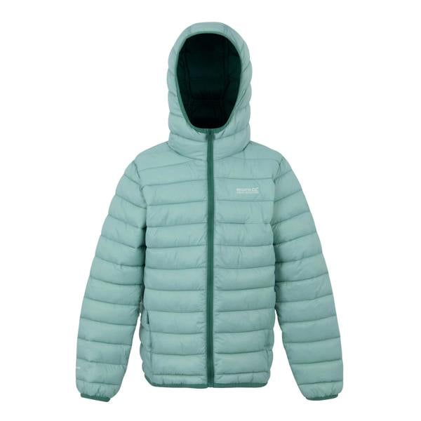 Regatta Childrens/Kids Marizion Hooded Padded Jacket - Green Haze/Spruce Green - 