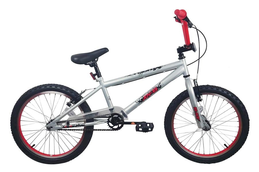 XN-8-20 BMX Bike, Mens Boys Freestyle BMX, 20" Wheel - Silver/Red