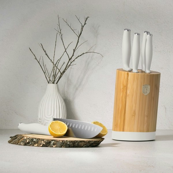 6 pcs knife set with BAMBOO stand Berlinger Haus BH2755